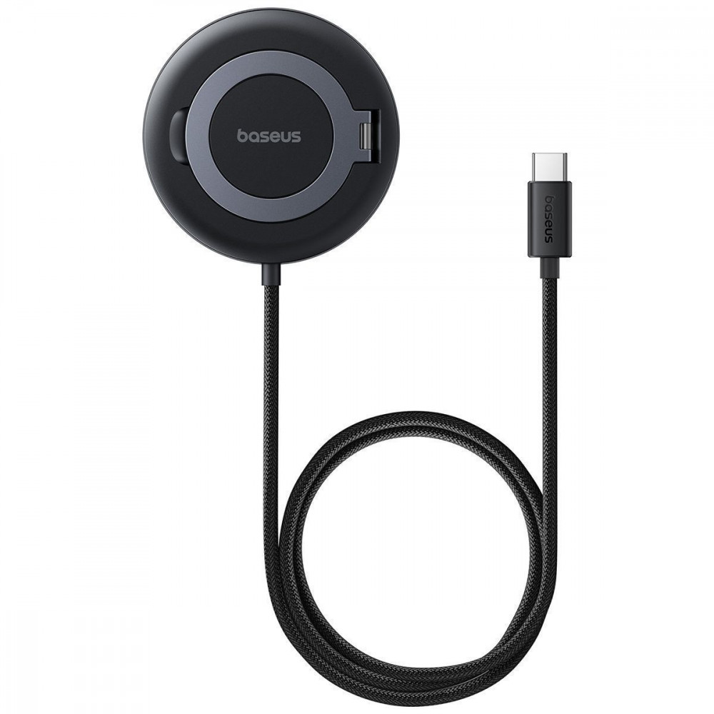 Бездротовий ЗП Baseus Simple Mini4 Qi2 15W black
