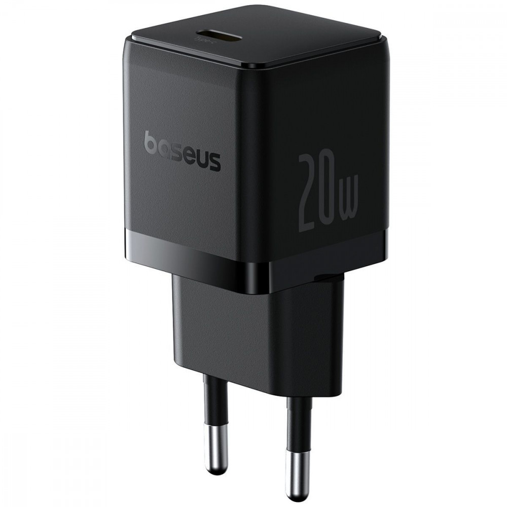 МЗП Baseus Palm Fast Charger 20W (Type-C) + Кабель Type-C to Lightning 20W (1m) black