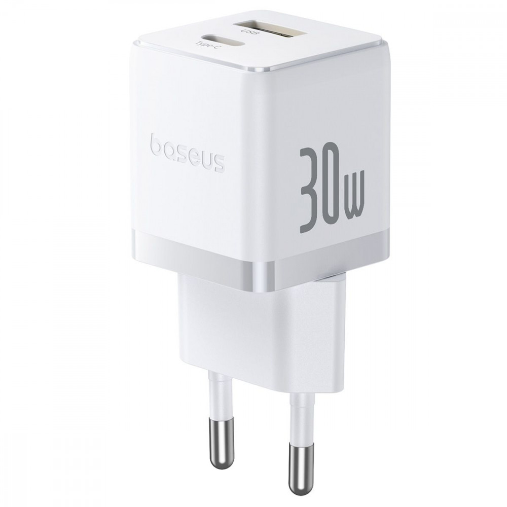 МЗП Baseus Palm Fast Charger 30W (Type-C + USB) white