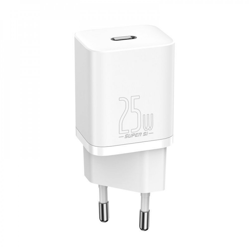 МЗП Baseus Super Silicone Quick Charge Charger 25W (Type-C) white