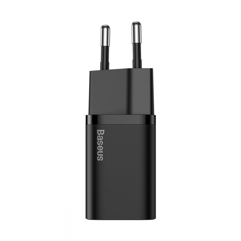 МЗП Baseus Super Silicone Quick Charger 25W (Type-C) + Кабель Type-C to Type-C 3A (1m) black