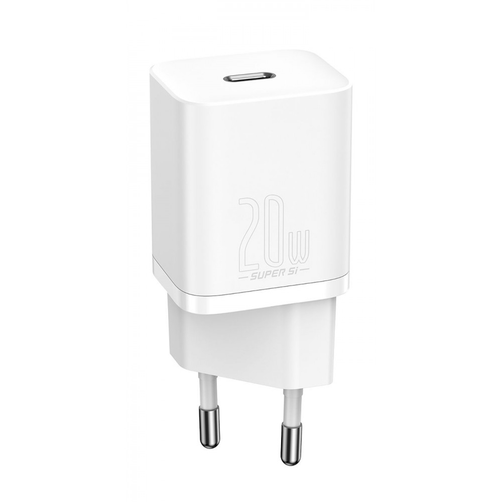 МЗП Baseus Super Silicone Quick Charger Charger 20W (Type-C) white