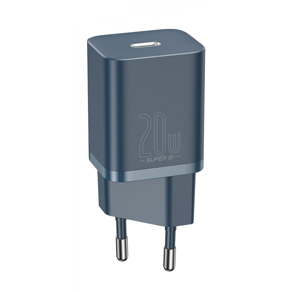 МЗП Baseus Super Silicone Quick Charger Charger 20W (Type-C) blue