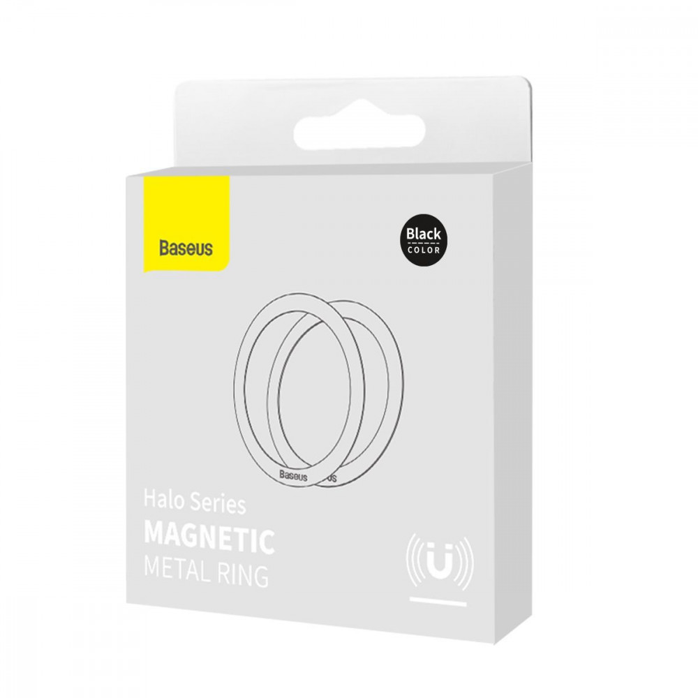 Металеві кільця Baseus Halo Series (2шт/уп) silver