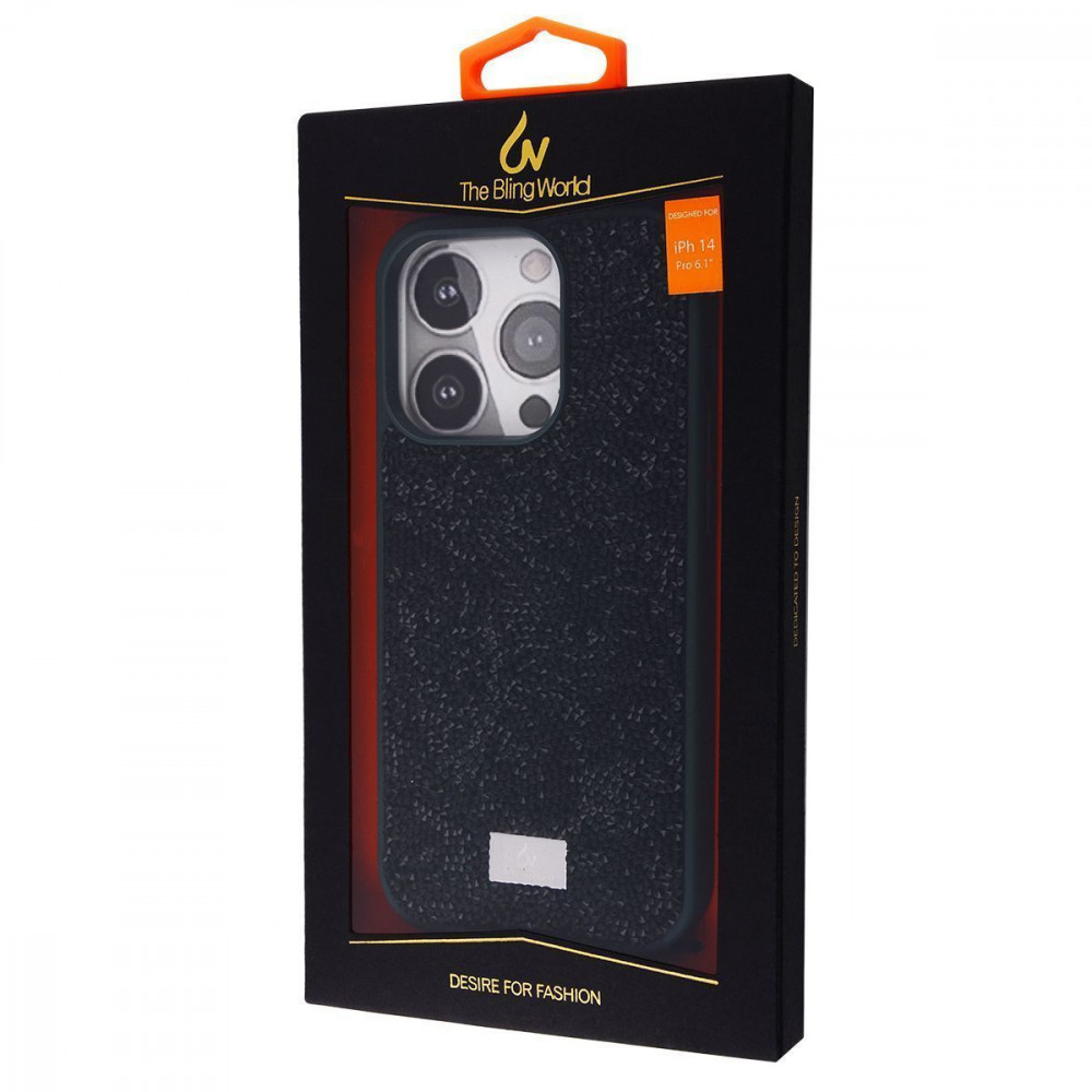 Чохол Bling World Rock Diamond (TPU) iPhone 14 Pro black titanium