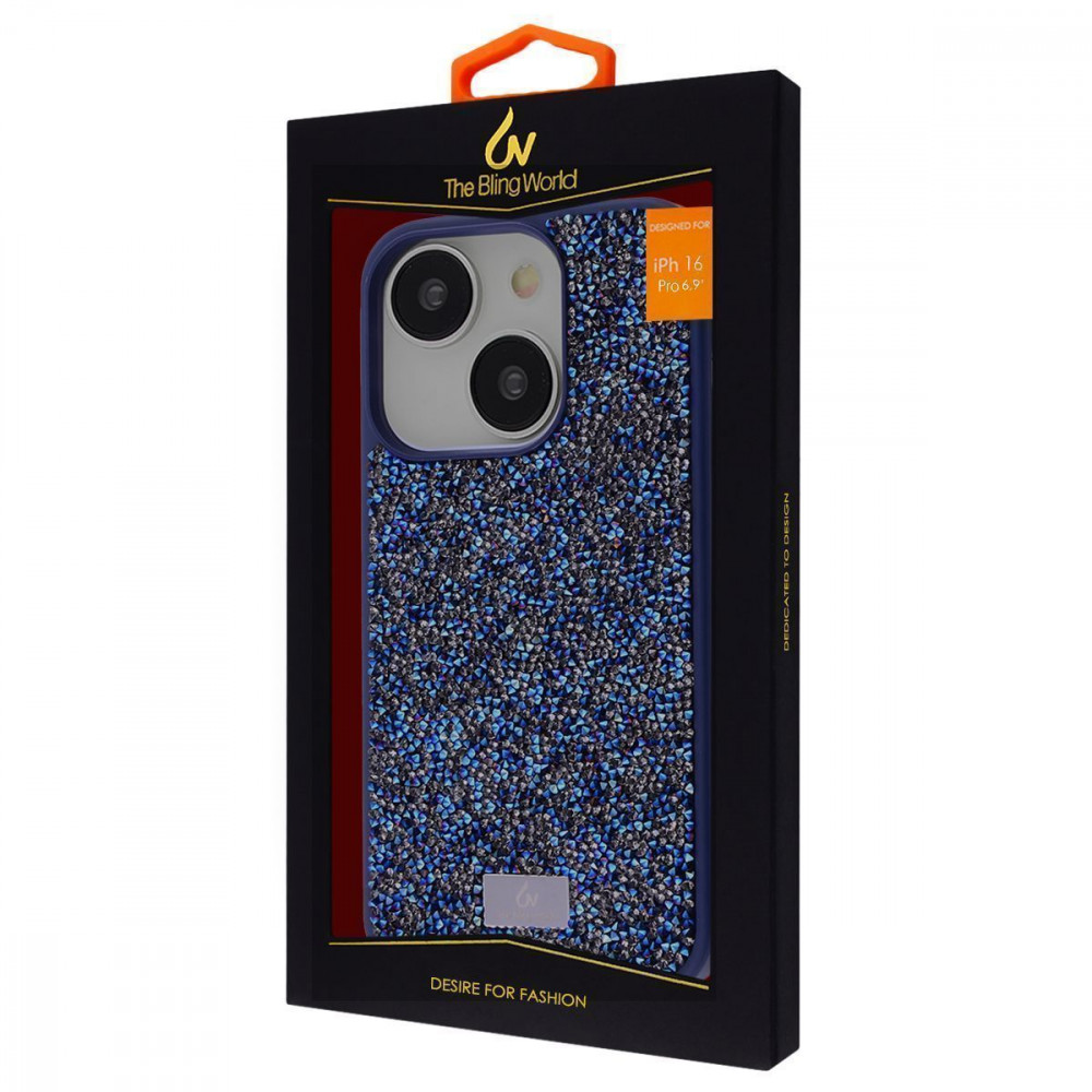 Чохол Bling World Rock Diamond (TPU) iPhone 16 Pro white titanium