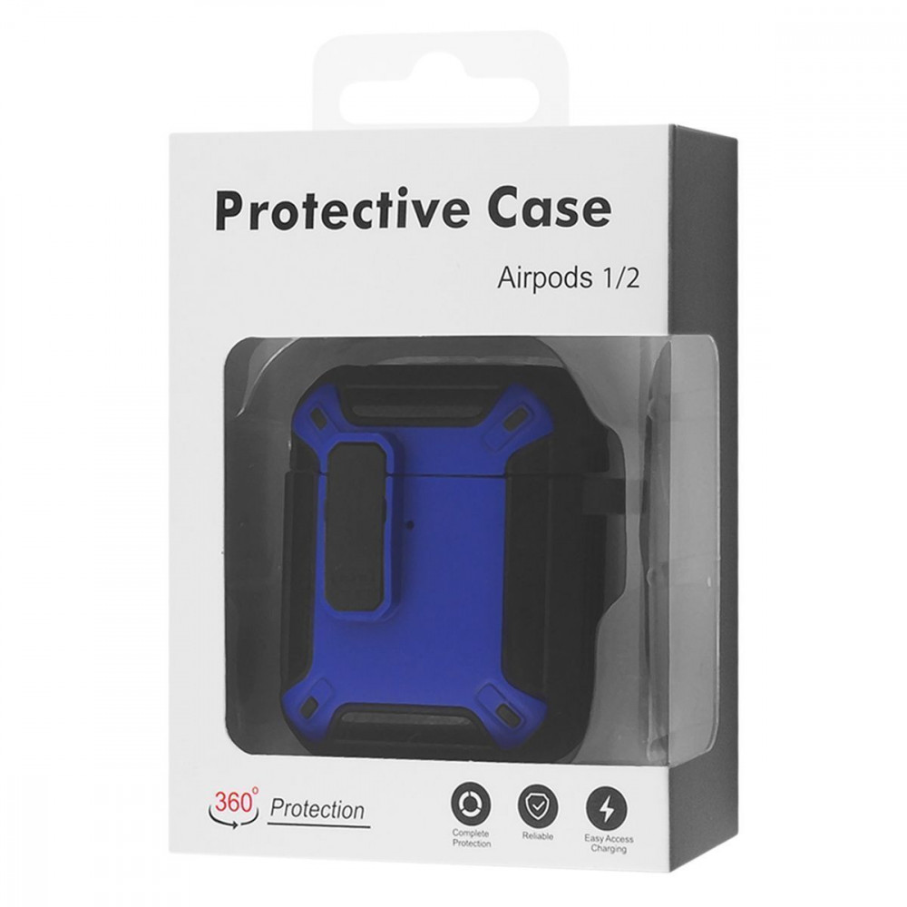 Чохол Defender Case for AirPods 1/2 blue/black