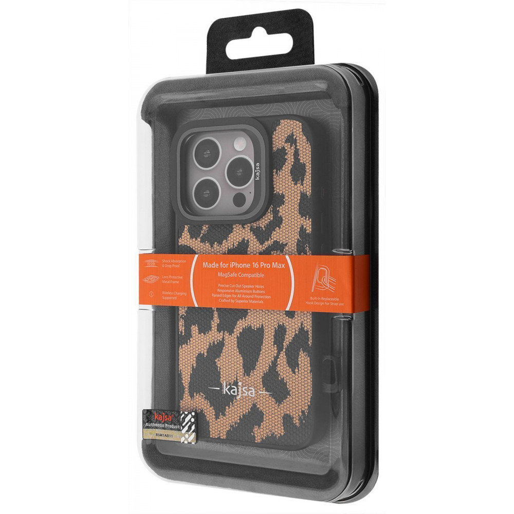 Чохол Kajsa Glamorus Collection with Magnetic Ring iPhone 16 Pro Max silver