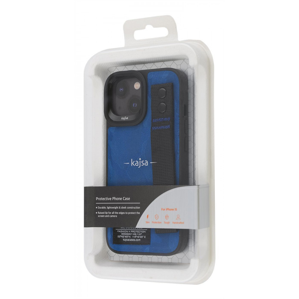Чохол Kajsa Outdoor Collection iPhone 15 Pro blue