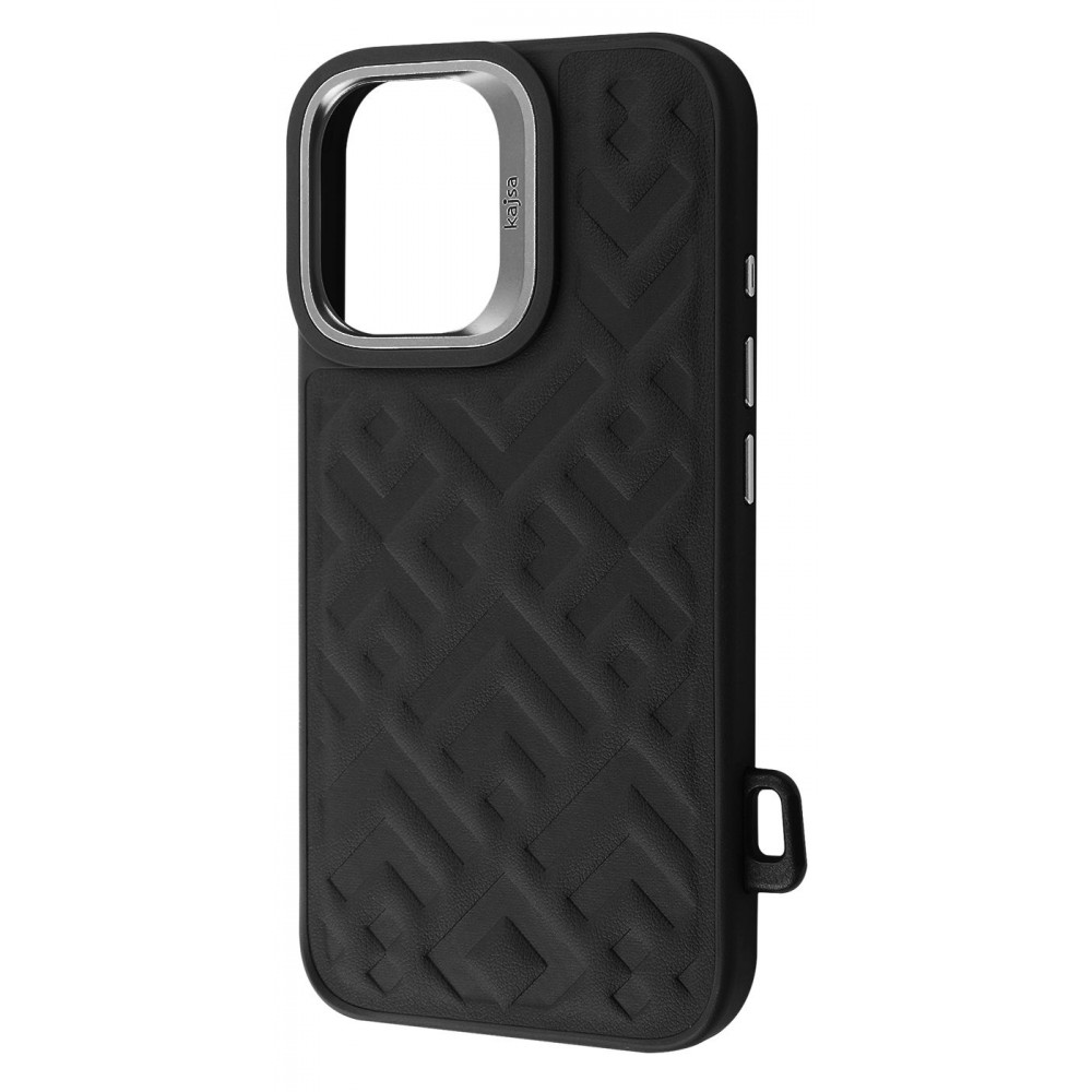 Чохол Kajsa Rhombus Collection with Magnetic Ring iPhone 16 gray