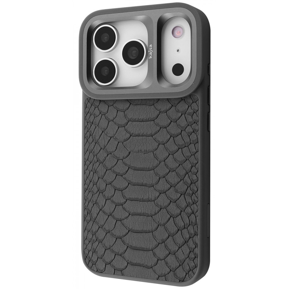 Чохол Kajsa Snake Pattern with Magnetic Ring iPhone 17 Pro Max orange