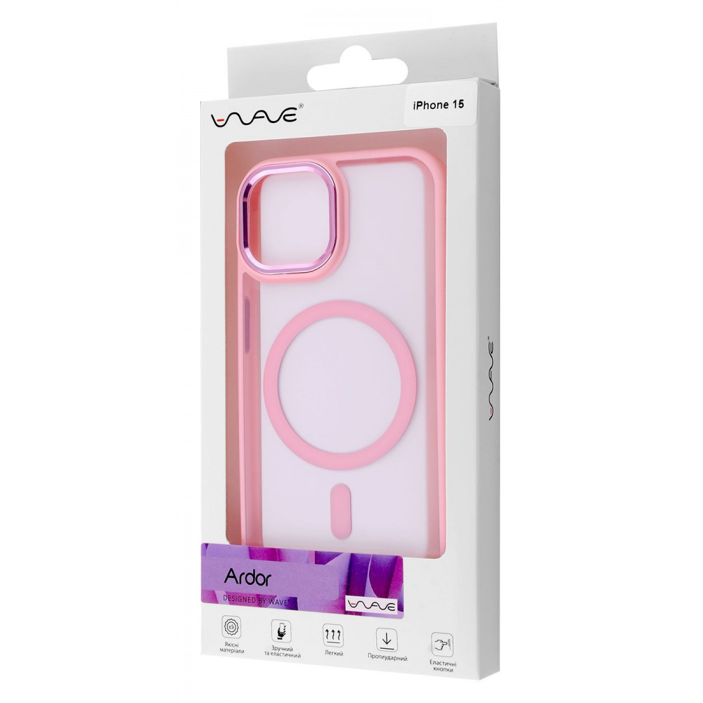 Чохол WAVE Ardor Case with Magnetic Ring iPhone 15 transparent