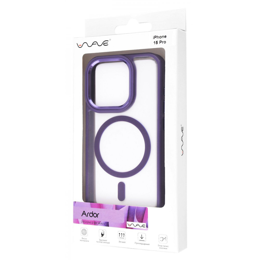 Чохол WAVE Ardor Case with Magnetic Ring iPhone 15 Pro pink rose